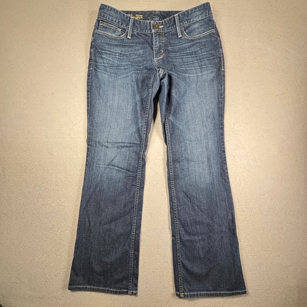 Eddie Bauer Jeans‎ Womens 8R Curvy Bootcut Stretch Denim Casual Classic